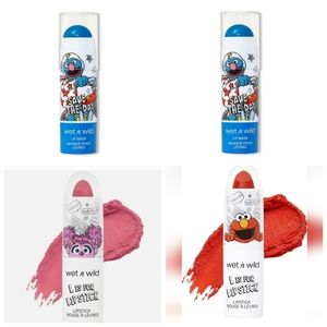 Wet n Wild Sesame Street Lipstick and Lip Mask 4 Pack